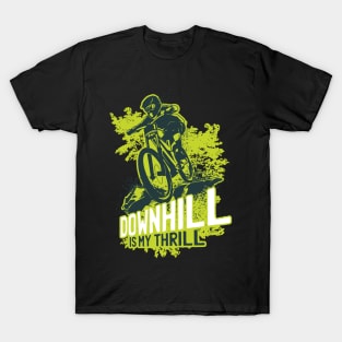 Cool Downhill Lover Design T-Shirt